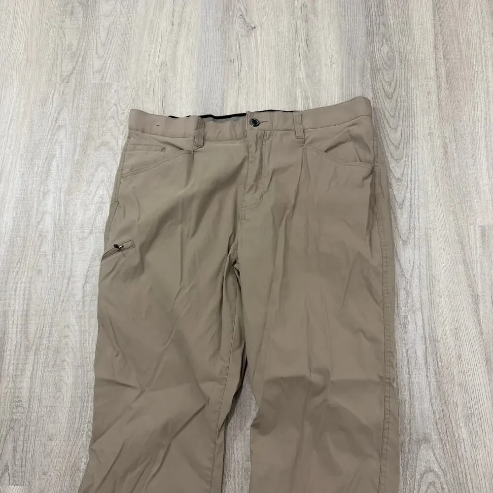 Orvis Tech Pants Men's 40x30 Tan Performance Stretch Outdoor Hiking Fishing - Picture 2 of 10